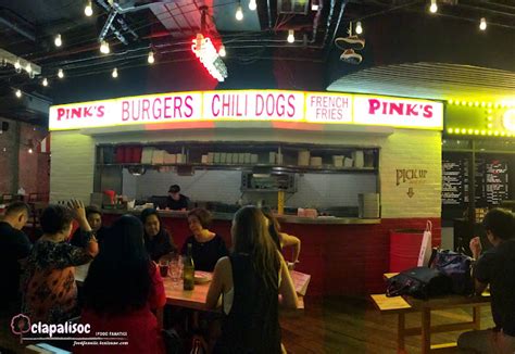 pink's hot dogs bgc|Pink's Manila .